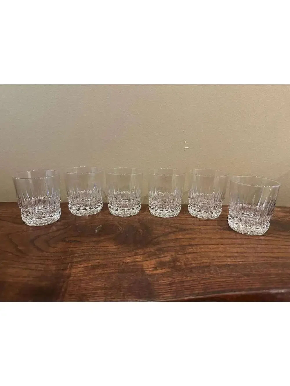 Cristal D'Arques-Durand Barcelona Tumblers: Vintage Rocks Glasses, Set of 6